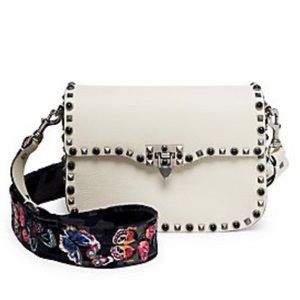 Valentino rockstar shoulder bag with embroidered strap. Used once.
